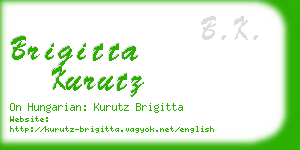 brigitta kurutz business card